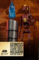 SS Star Wars Geonosis Battle Droid Commander & Count Dooku Hologram